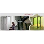 درب اتوماتیک لولایی شیشه ای